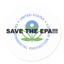 Save the EPA Classic Round Sticker