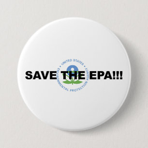 Save the EPA! Protest! Pinback Button