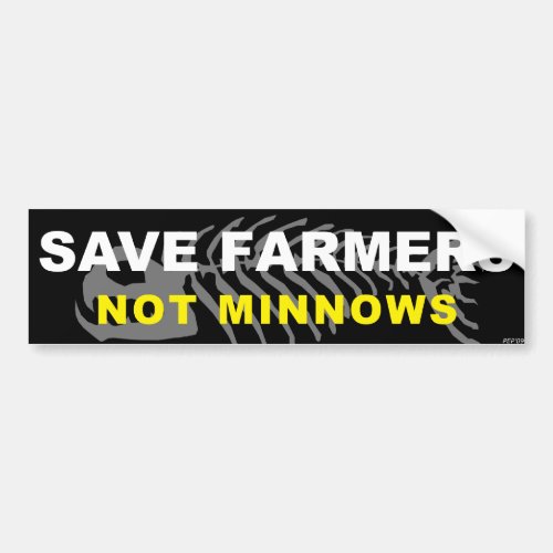 Save The Farmers Bumper Sticker