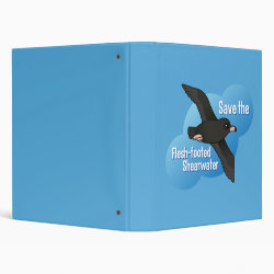 Save the Flesh-footed Shearwater Avery Signature Binder 8.5x11