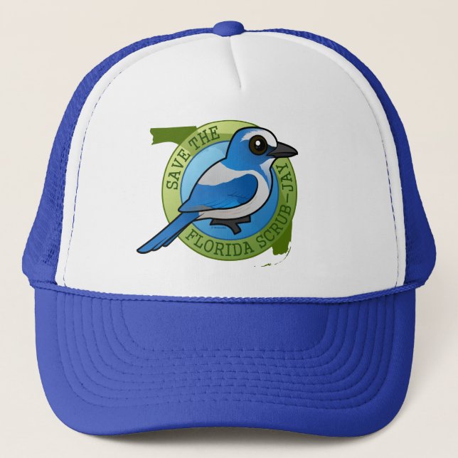 Save the Florida Scrub-Jay Trucker Hat (Front)