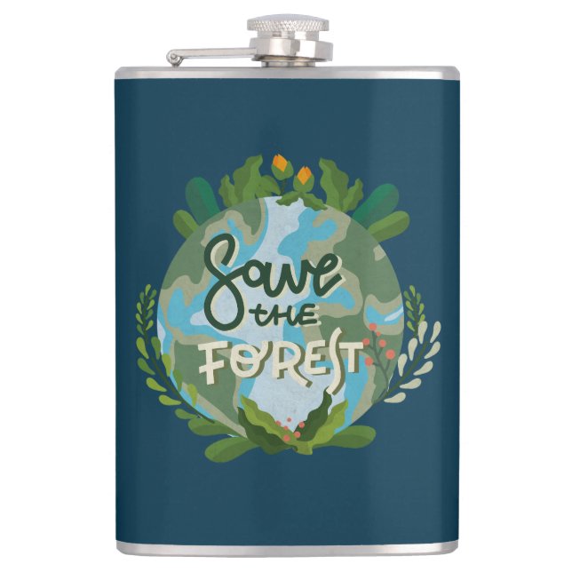 Save the Forest Flask (Front)