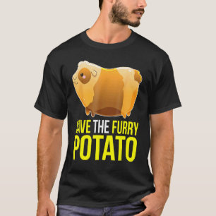 Save The Furry Potato Cute Guinea Pig Pet T-Shirt