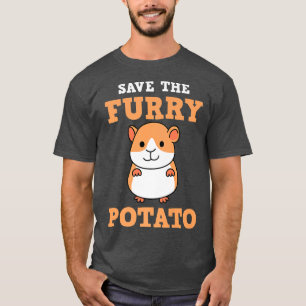 Save The Furry Potato Funny Guinea Pig Hamster Pet T-Shirt