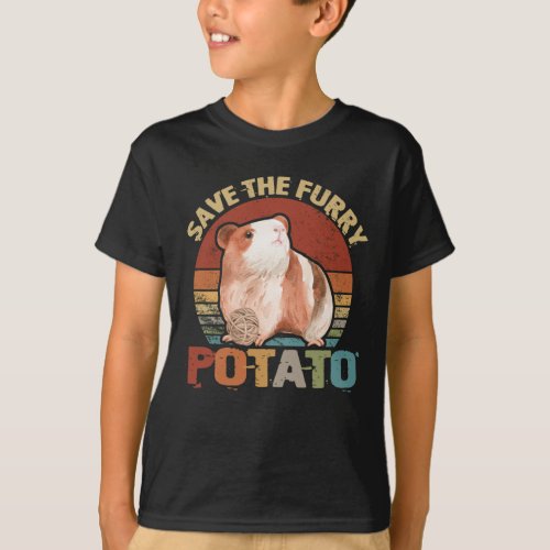 Save The Furry Potato Guinea Pig T_Shirt