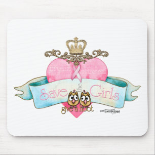 Save the Girls - Give a Hoot Mouse Pad