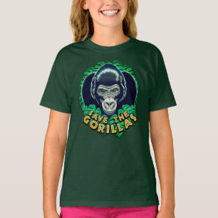 Save The Gorillas - Conservation Awareness Quote T-Shirt