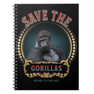 Save The Gorillas Endangered Species Notebook