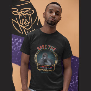 Save The Gorillas Endangered Species T-Shirt