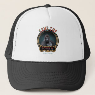 Save The Gorillas Endangered Species Trucker Hat