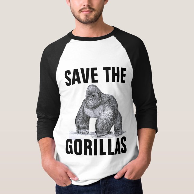SAVE THE GORILLAS T-SHIRTS (Front)