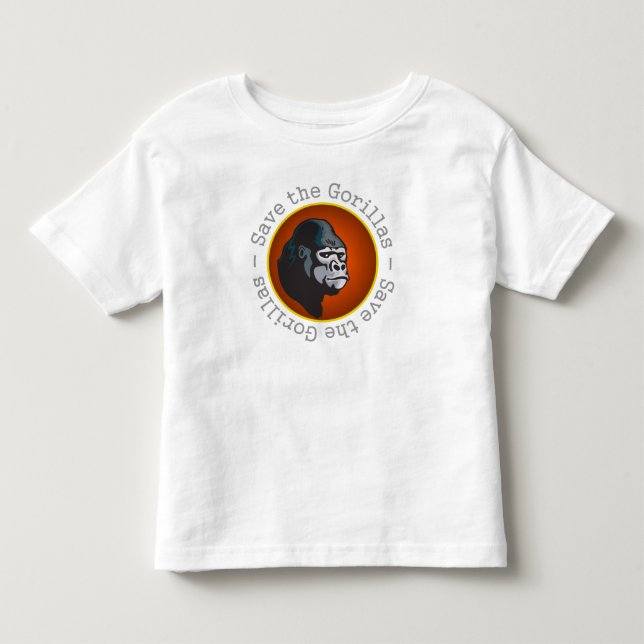Save the Gorillas Toddler T-shirt (Front)