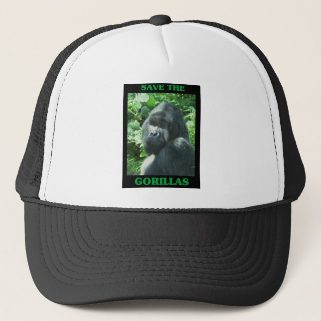 Save the Gorillas Trucker Hat (Front)