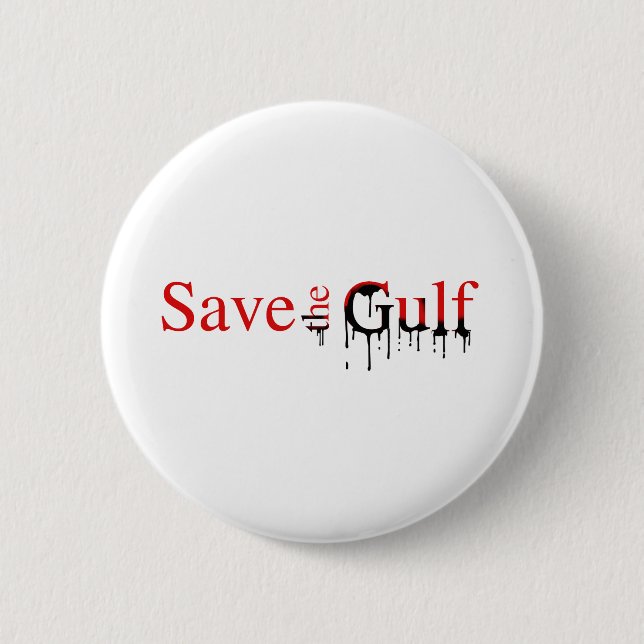 Save the Gulf Bumper Sticker Button (Front)