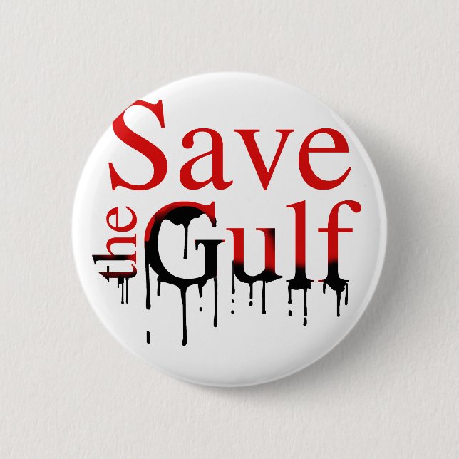 Save the Gulf Button (Front)