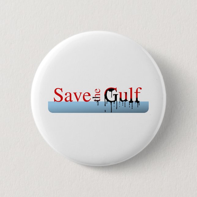 Save the Gulf Pinback Button (Front)