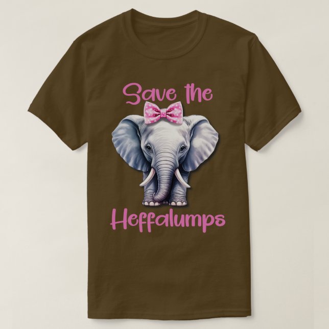 Save The Heffalumps T-Shirt (Design Front)