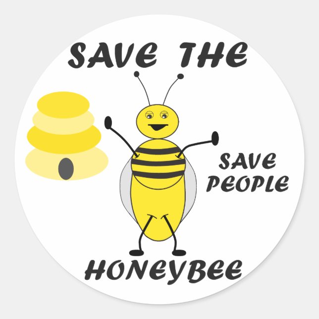 Save the HoneyBee Stickers (Front)
