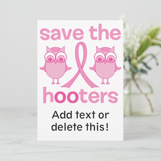 Save The Hooters (Standing Front)