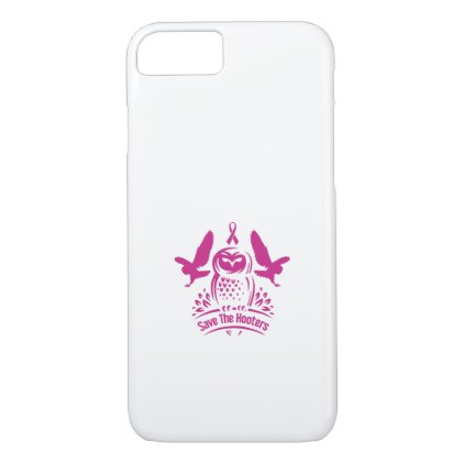 Save The Hooters Breast Cancer Owls iPhone 8/7 Case