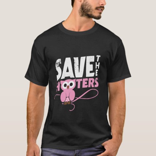 Save the hooters breast cancer T_Shirt