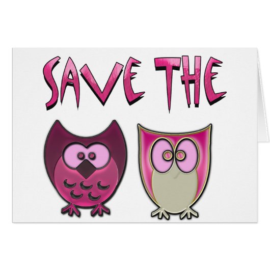 Save The Hooters Cards (Front Horizontal)