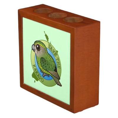 Save the Kakapo Desk Organizer
