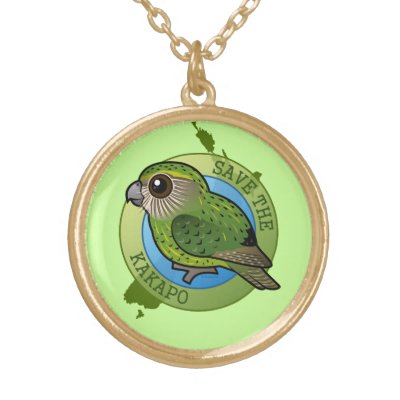 Save the Kakapo Gold Plated Necklace