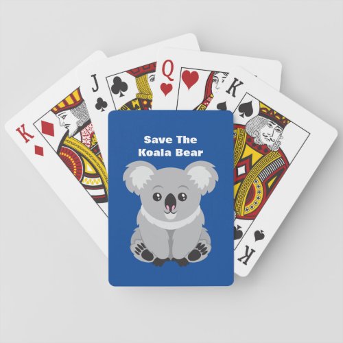 Save The Koala Bear Poker Cards