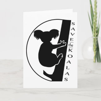 Save the Koalas Card
