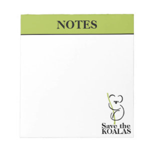Save the Koalas Notepad