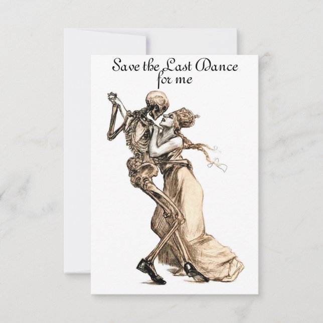 Save the Last Dance for me invitation (Front)
