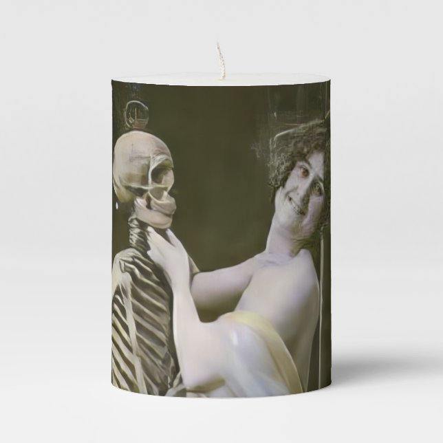 Save the Last Dance for Me  Pillar Candle (Front)