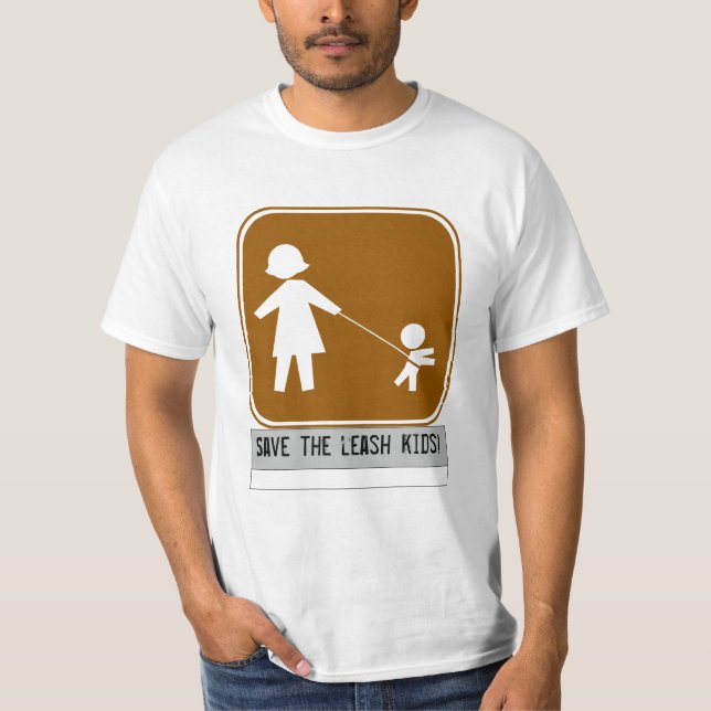 Save the leash kids! T-Shirt (Front)