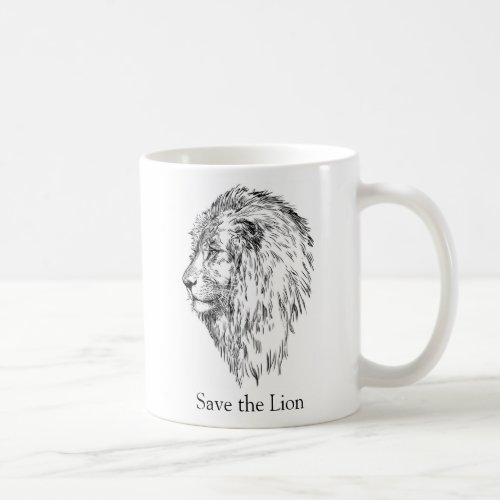 Save the Lion Coffee Mug
