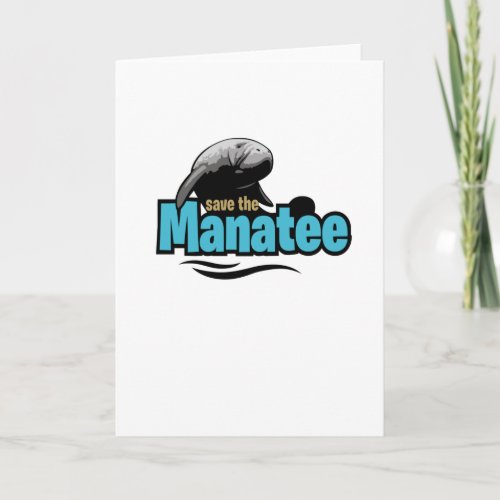 Save The Manatee Holiday Card