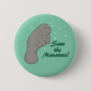 Save the Manatees! Button