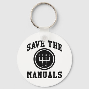 Save The Manuals Keychain