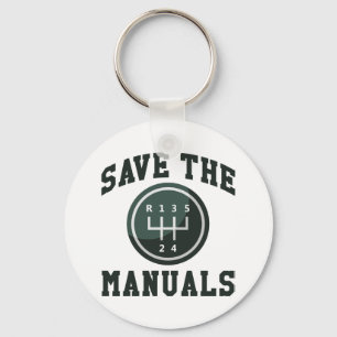Save The Manuals Keychain