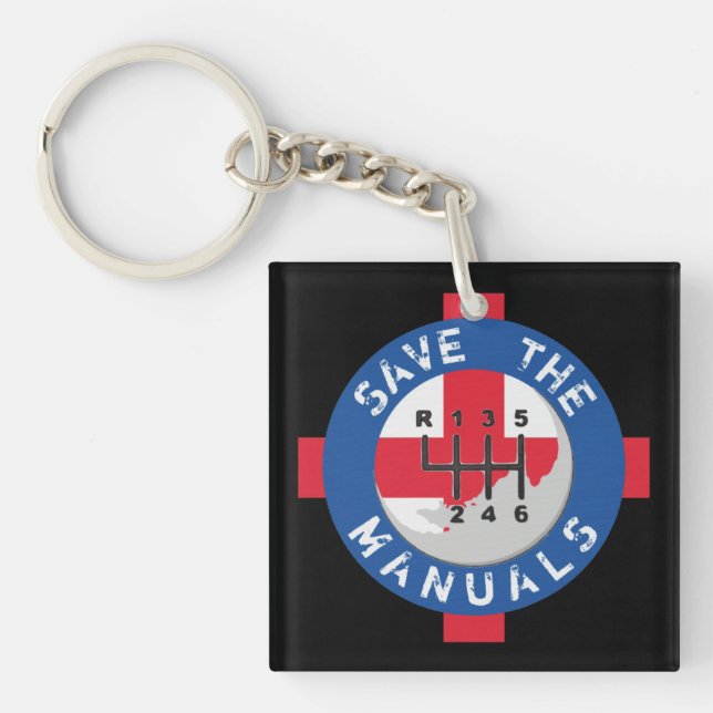 SAVE THE MANUALS KEYCHAIN (Front)
