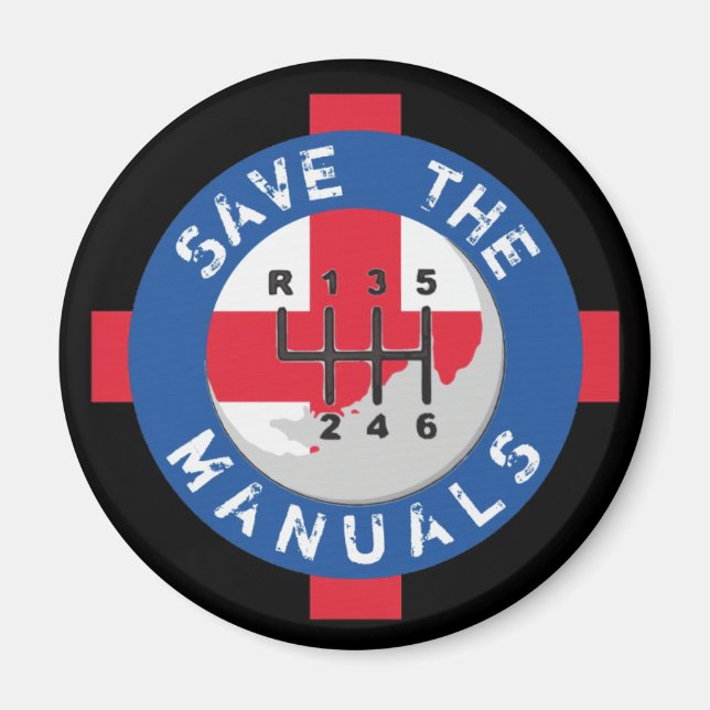 SAVE THE MANUALS MAGNET (Front)