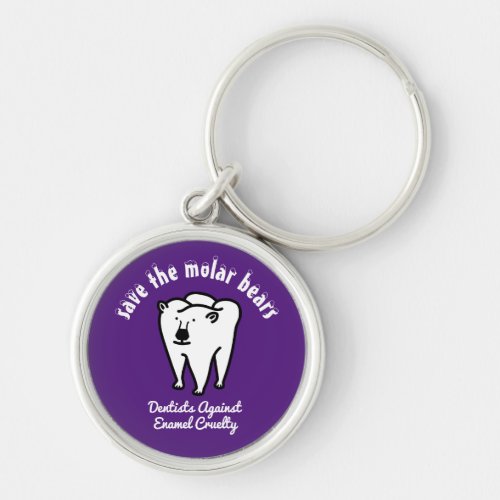 Save the Molar Bears Punny Dentist Keychain