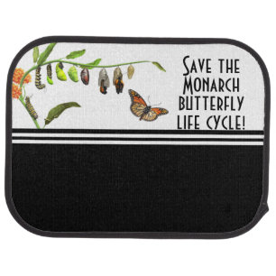 Save the Monarch butterfly Car Floor Mat