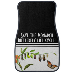 Save the Monarch butterfly Car Floor Mat