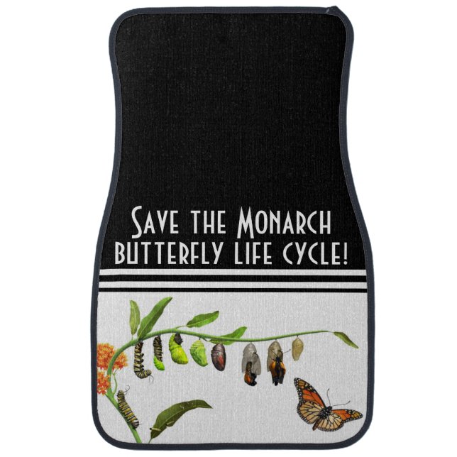 Save the Monarch butterfly Car Floor Mat (Front)