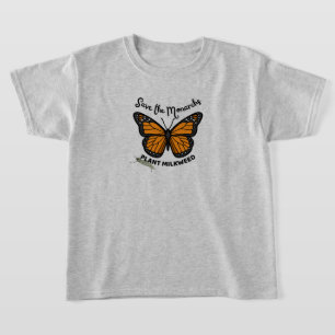 Save the Monarch T Shirt with butterfly