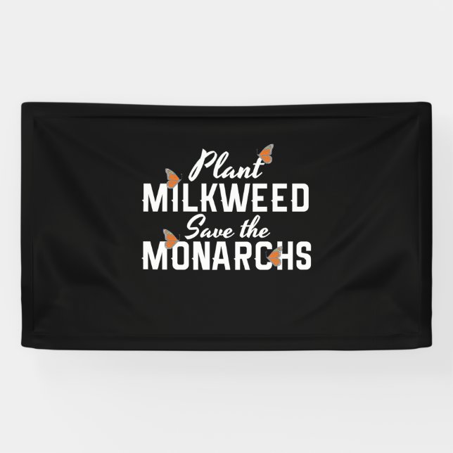 Save The Monarchs Butterfly Banner (Horizontal)