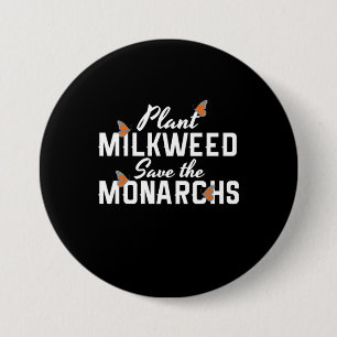 Save The Monarchs Butterfly Button