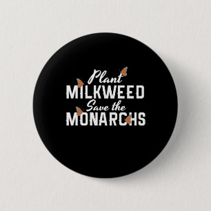 Save The Monarchs Butterfly Button