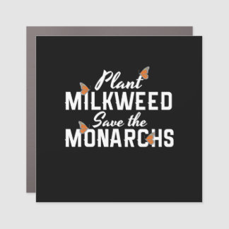 Save The Monarchs Butterfly Car Magnet